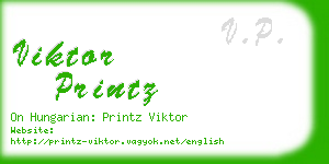 viktor printz business card
